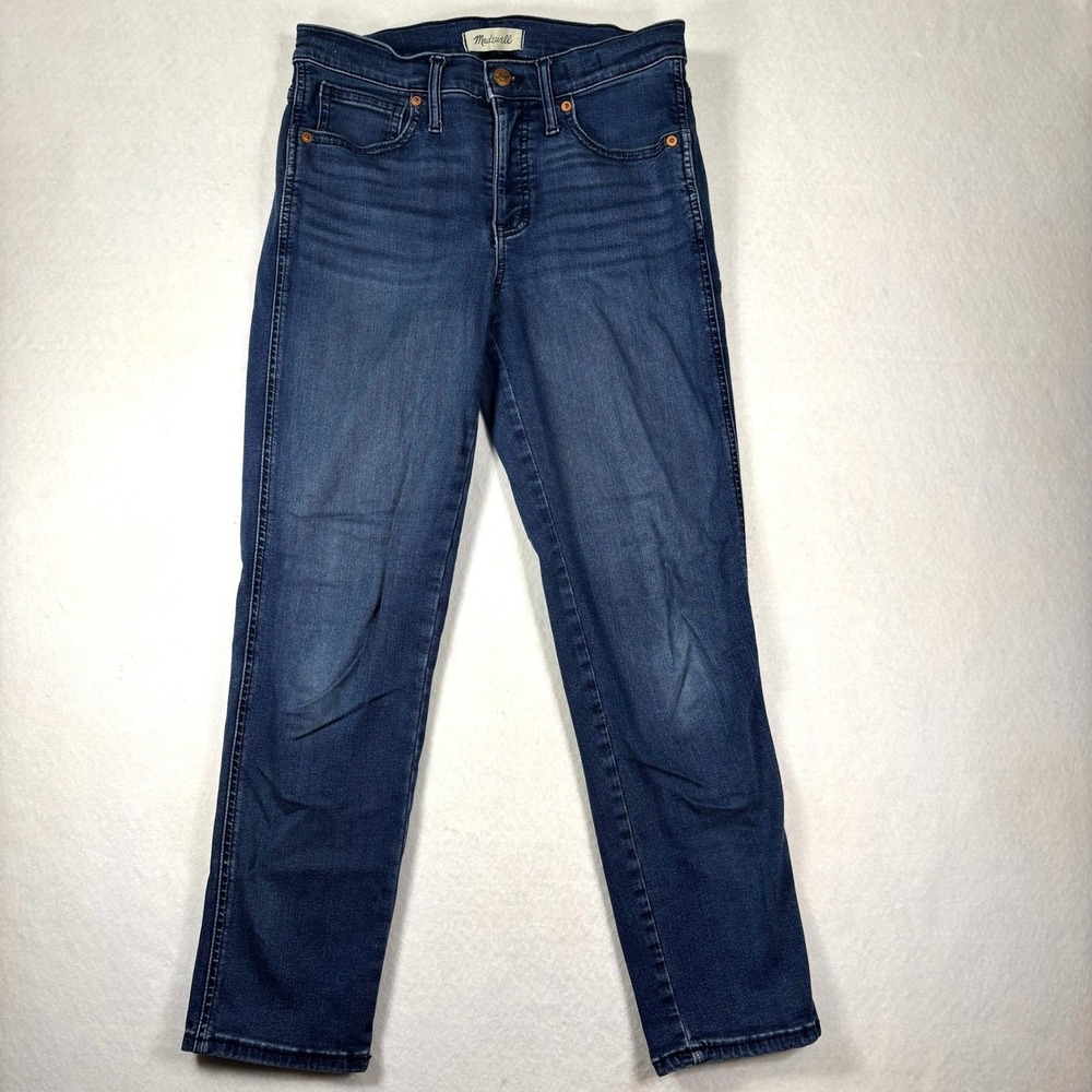 Madewell‎ Stovepipe Jeans Size 27 Mid Rise Straight Leg Classic Modern